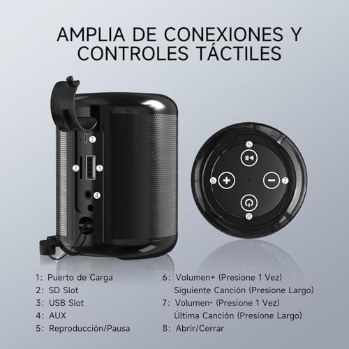 Bocina 1HORA BOC062 con Powerbank G-Tide P1 10 000 mHa image number null