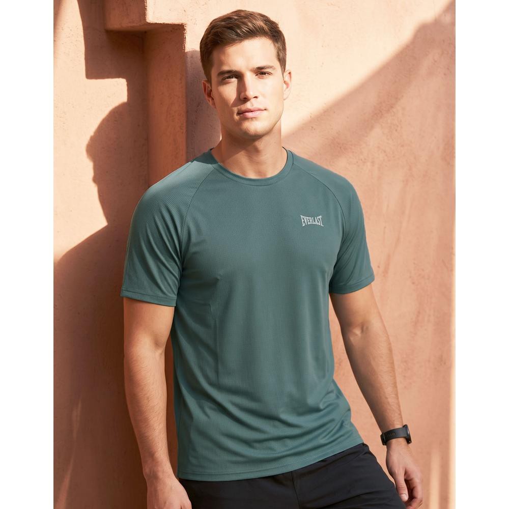 Playera Hombre Deportivo Camiseta Verde Everlast 50305813 image number null