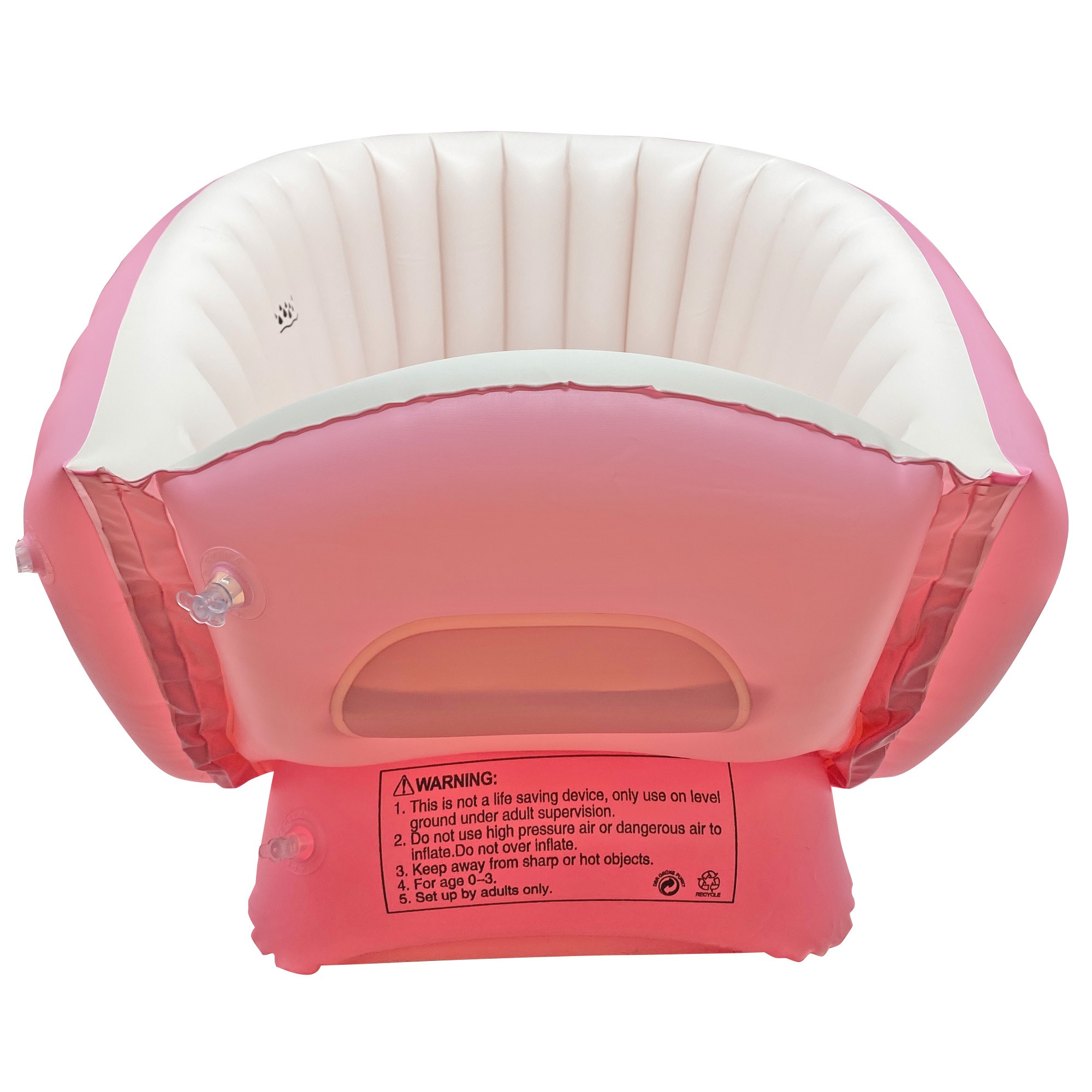 Ba&ntilde;era Inflable Para Reci&eacute;n Nacido Y Beb&eacute; Con Bomba Ecobaby Original Color Rosa image number null