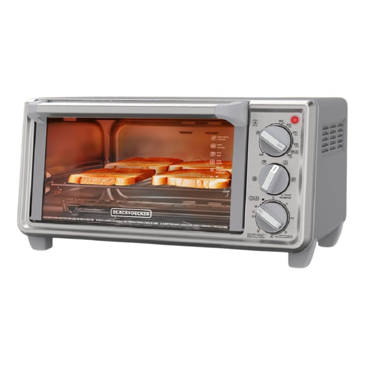 Horno Tostador 10 Lts 4 Rebanadas Silver Black & Decker TO41301SDLA image number null