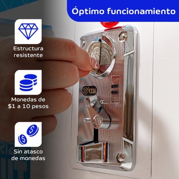 Mini Maquina Garra Peluche Mini Doll Caza Luz Sonido Azul Audiotek image number null