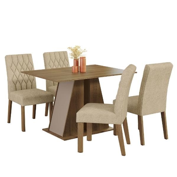Juego de Comedor Mesa y 4 Sillas Madesa Oxford Gisele MCI image number null