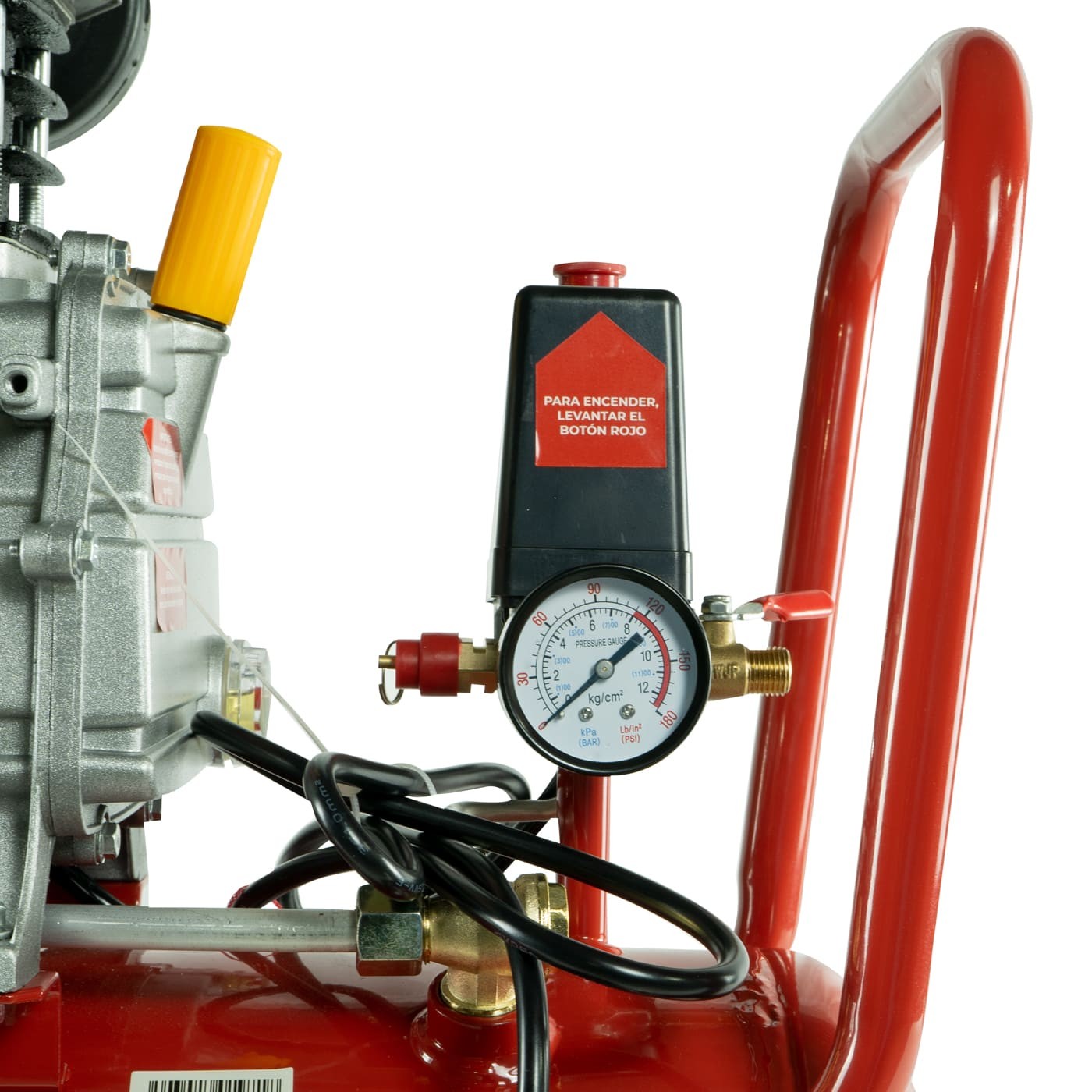 COMPRESOR DE AIRE ELECTRICO SWEDISH HUSKY POWER 25 LITROS 2.5 HP C/MANGUERA Y PISTOLA - HKC25MP image number null