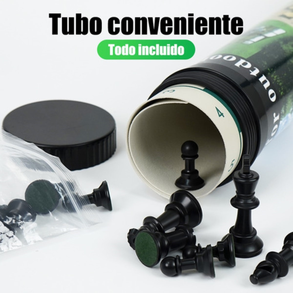 Ajedrez Profesional: Piezas Blancas Y Negras En Cubos blanco azul image number null