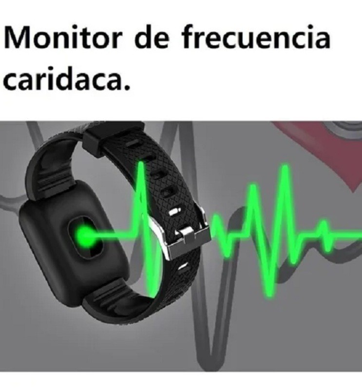 SMARTWATCH 116 PLUS MONITOR DE RITMO CARDIACO DEPORTES image number null