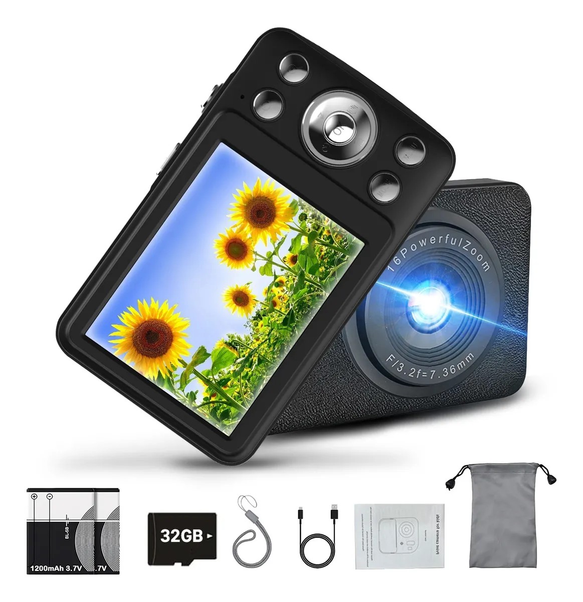 C&aacute;mara Digital 1080p Hd Video Audio Webcam Principiante image number null