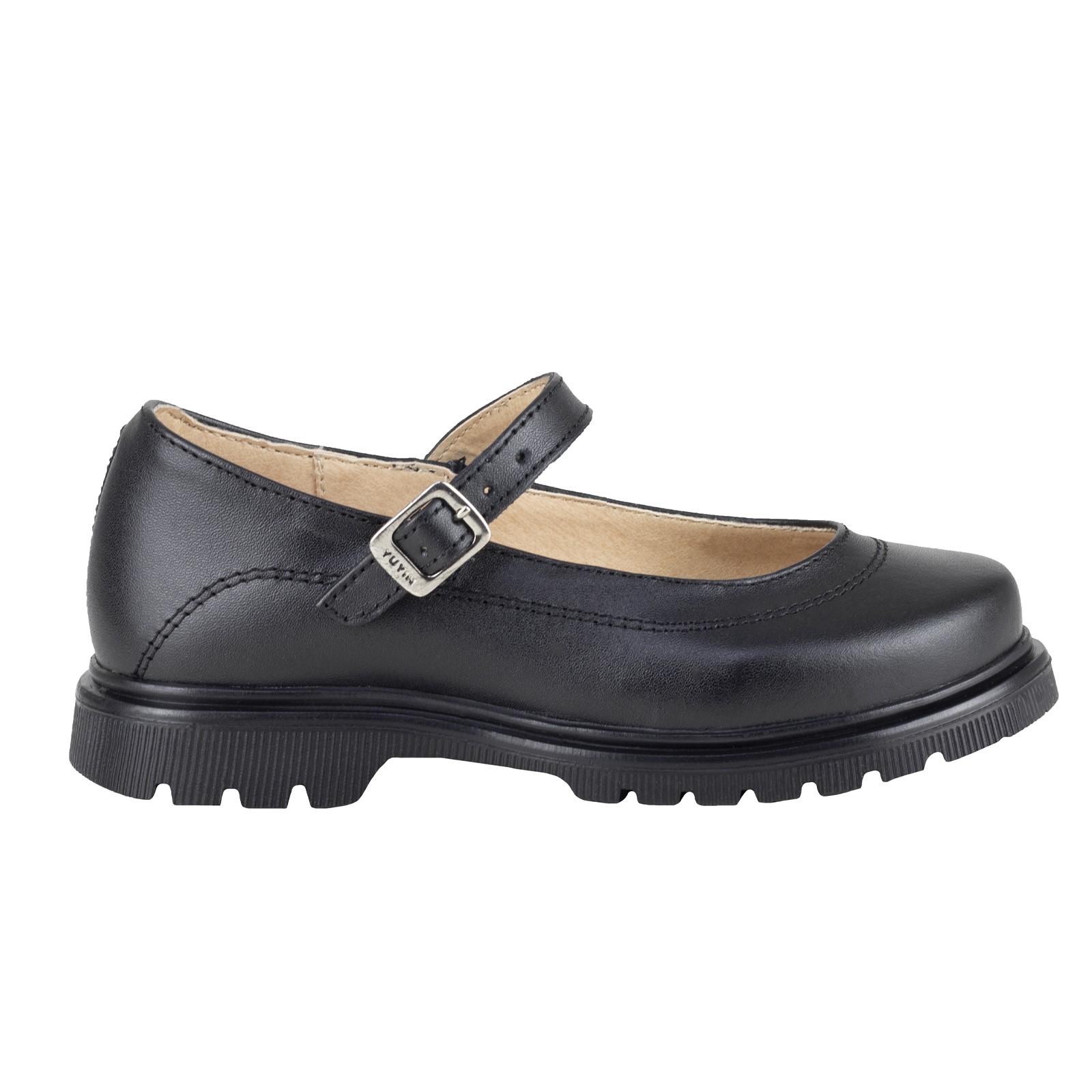 Zapatos Escolares Yuyin Ni&ntilde;a 24380 Negro Piel Antiderrapante image number null