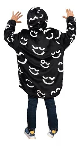 Coomfi - Maxi Hoodie, Sudadera Para Dormir Unitalla Infantil Negro image number null