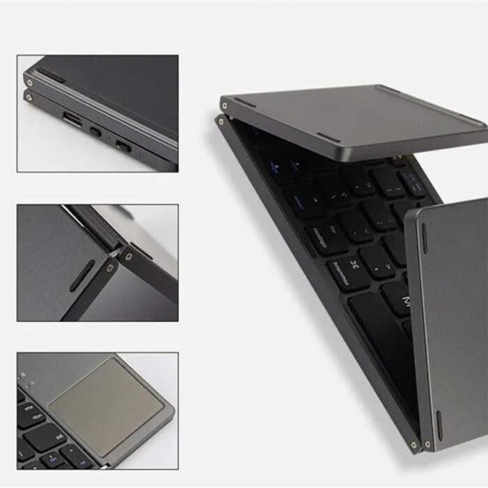 Teclado Inal&aacute;mbrico con trackpad para Windows y Mac . image number null