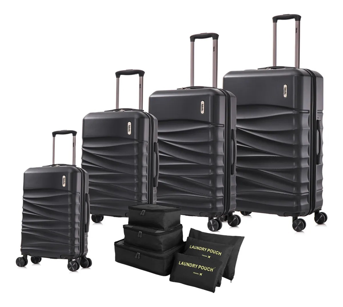 Set 4 Maletas Viaje Rigidas Resistentes Ruedas 360 image number null