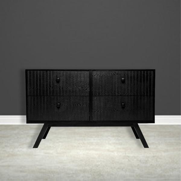Cajonera Japandi Negro - Kessa image number null