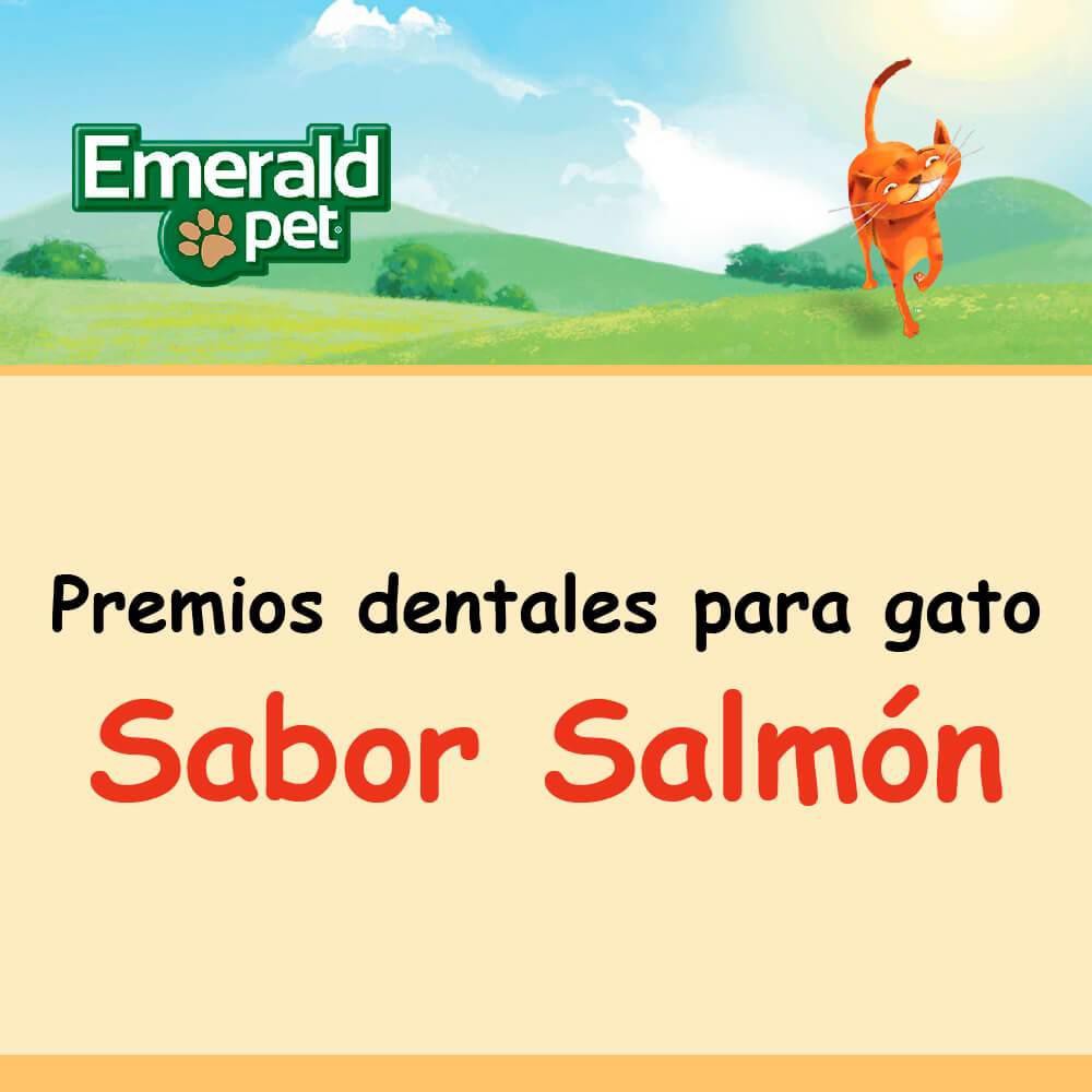 Premios Dentales para Gato Emerald Pet Salm&oacute;n 85 gr image number null