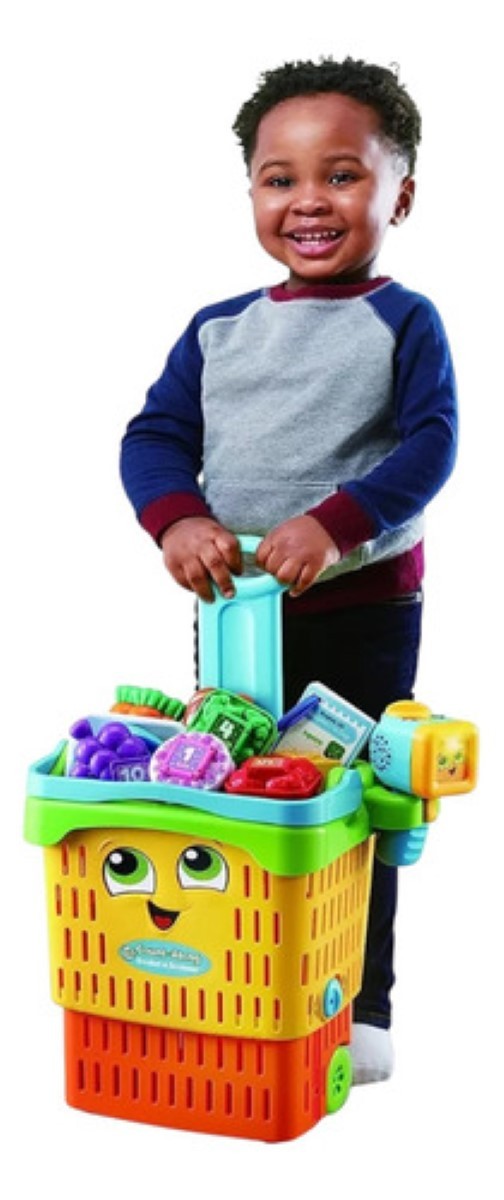 Cesta Leap Frog Ni&ntilde;os Infantil Supermercado Convertible amarillo colores 14pz image number null