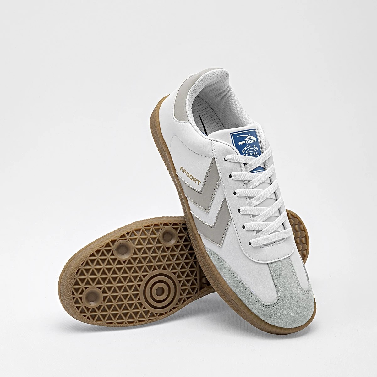 TENIS URBANO Apoort JOVEN EN COLOR BLANCO GRIS A011 image number null