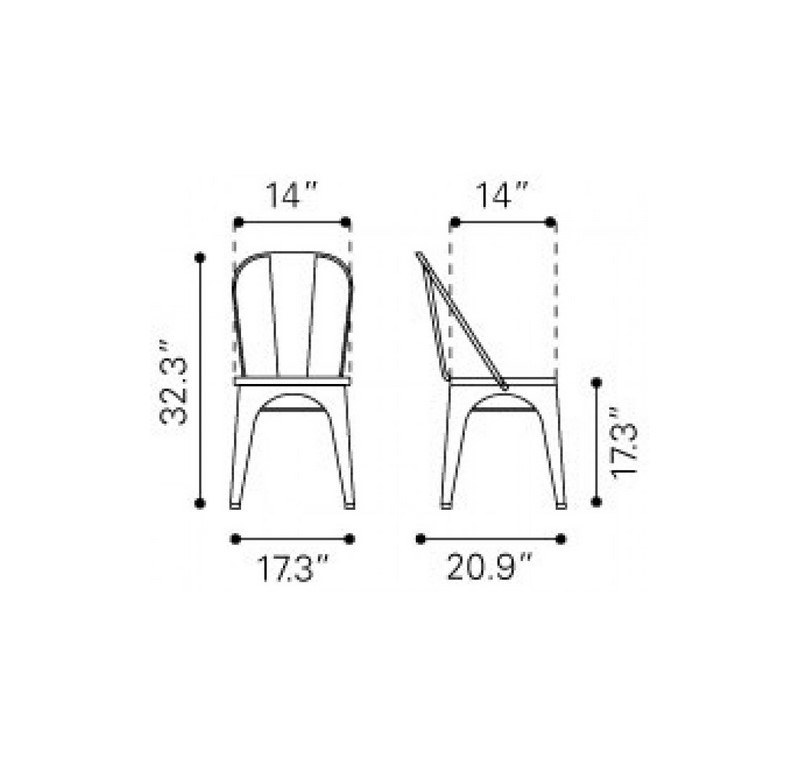Silla Elio - Madera Rustica - Kessa. image number null