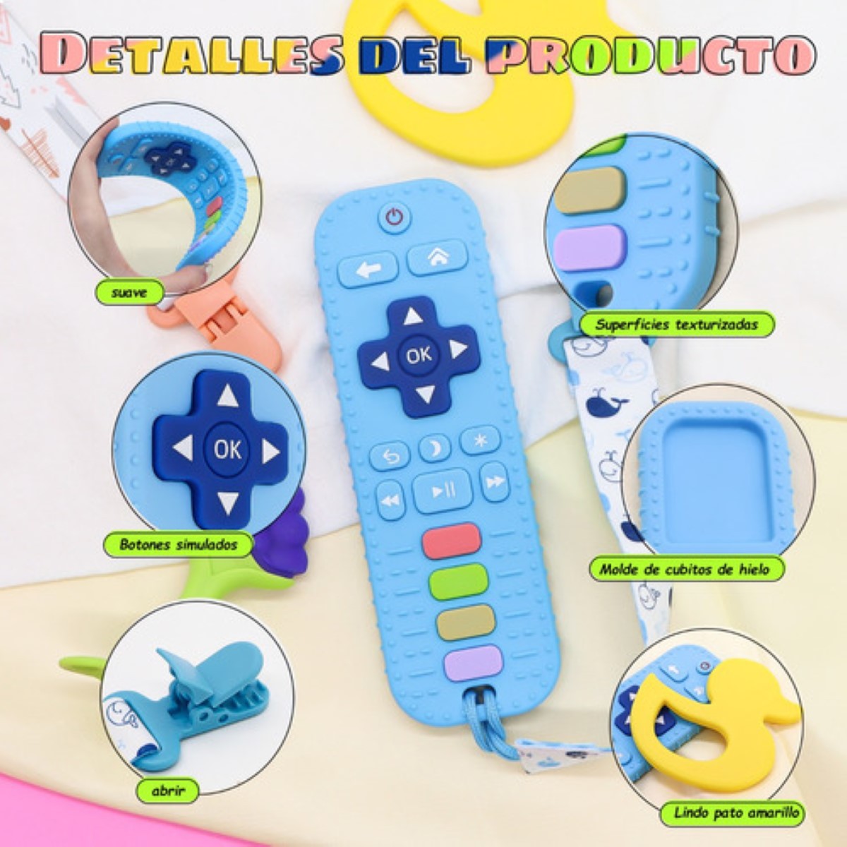 "Juguete Control Remoto Beb&eacute;s La Dentici&oacute;n Del Beb&eacute; 9 Piezas ". image number null