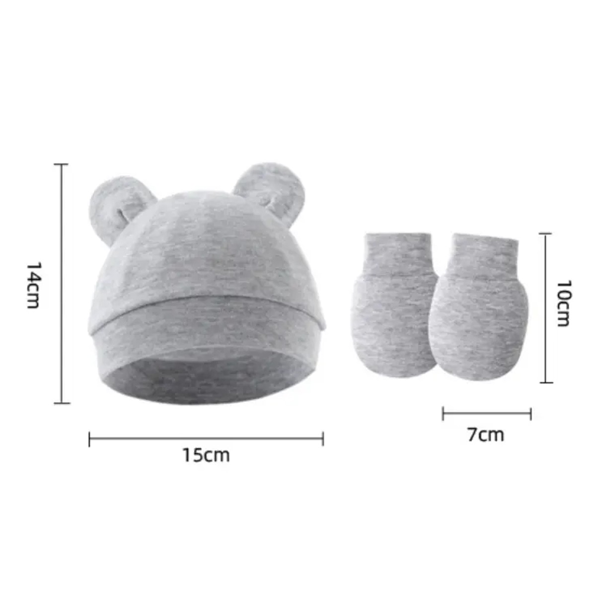 Juego De 4 Sombreros Para Beb&eacute;s, Guantes Antiara&ntilde;azos Para Recien nacido image number null