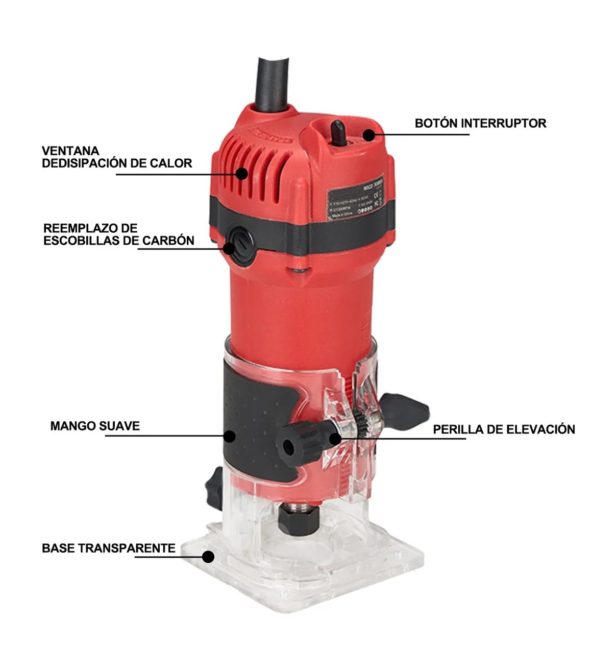 Router Malubero 650w Brocas Carburo 1/4 image number null