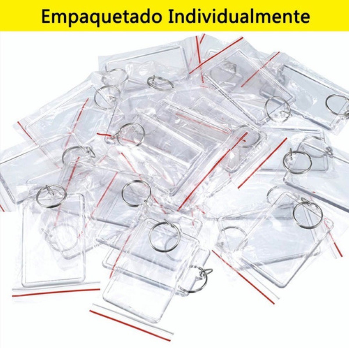 Llaveros De Acrilico Transparente Para Bricolaje Recuerdos image number null