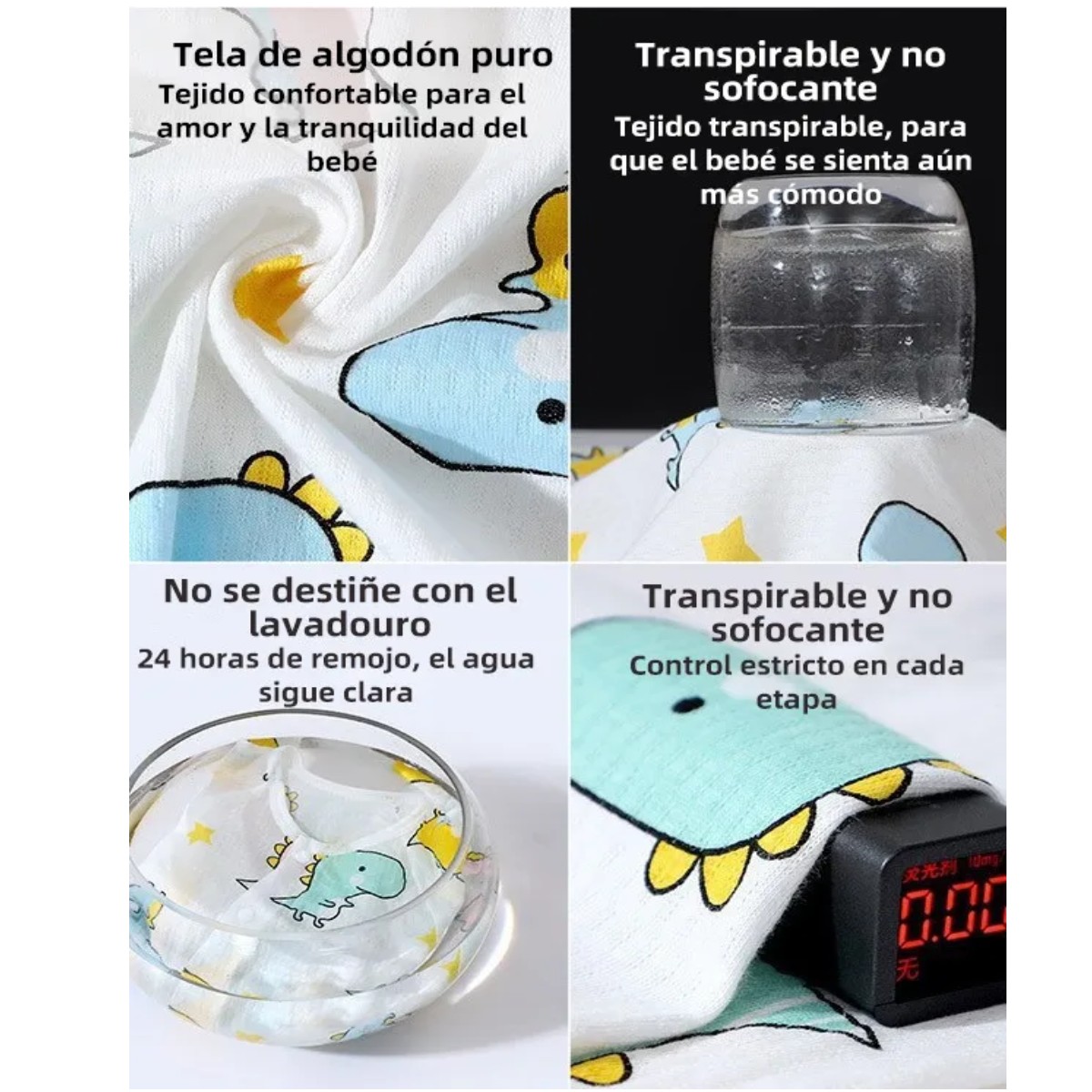 Set De Ropa De Beb&eacute; Reci&eacute;n Nacido 0-3 Meses, 5 Piezas Dinosaurios image number null