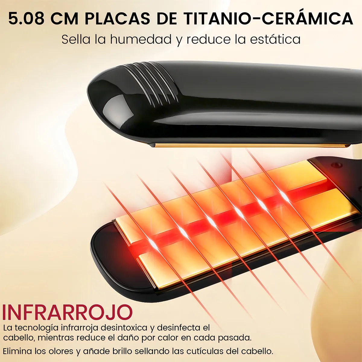 Plancha de cabello Tecnologia infrarroja image number null