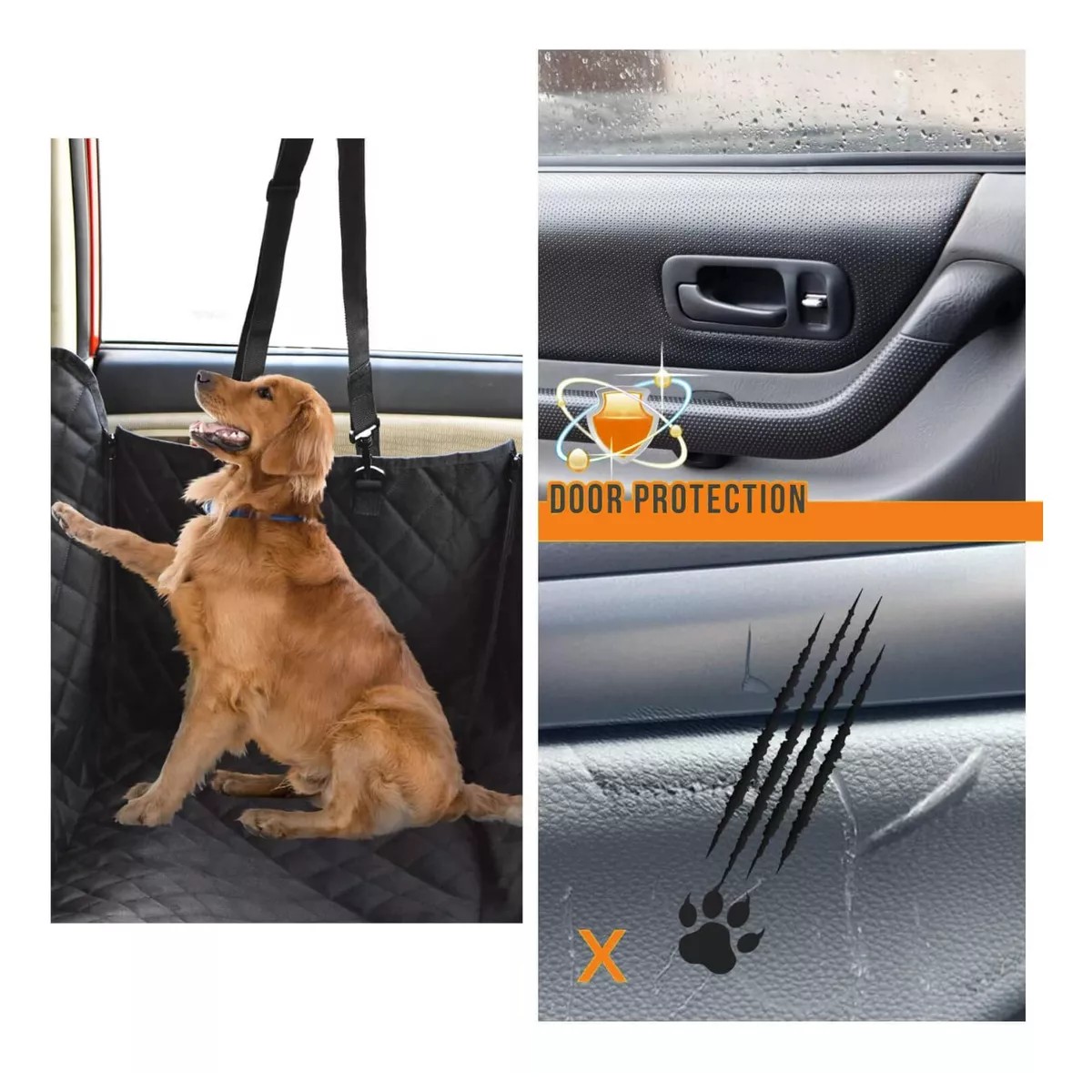 Funda Impermeable De Perro Cubre Asientos De Auto Mascotas image number null