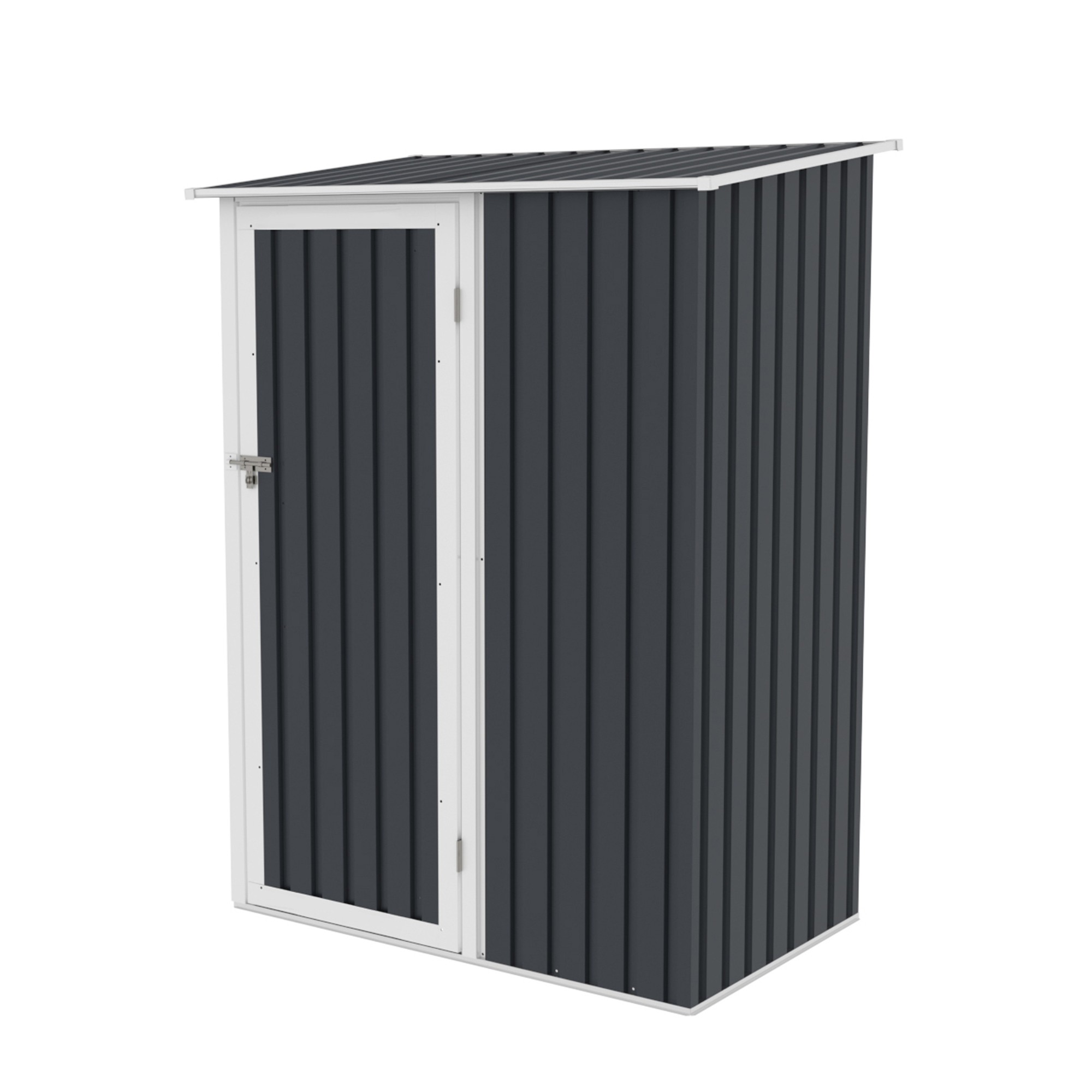 Bodega Cobertizo Exterior Fortex de Metal 143 x 186 x 90 cm Color Gris Oscuro image number null