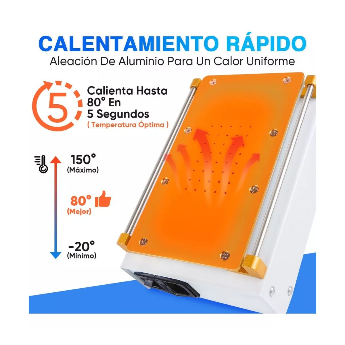 Separador De Pantalla Lcd De Tel&eacute;fono M&oacute;vil Succi&oacute;n De Vac&iacute;o Blanco image number null