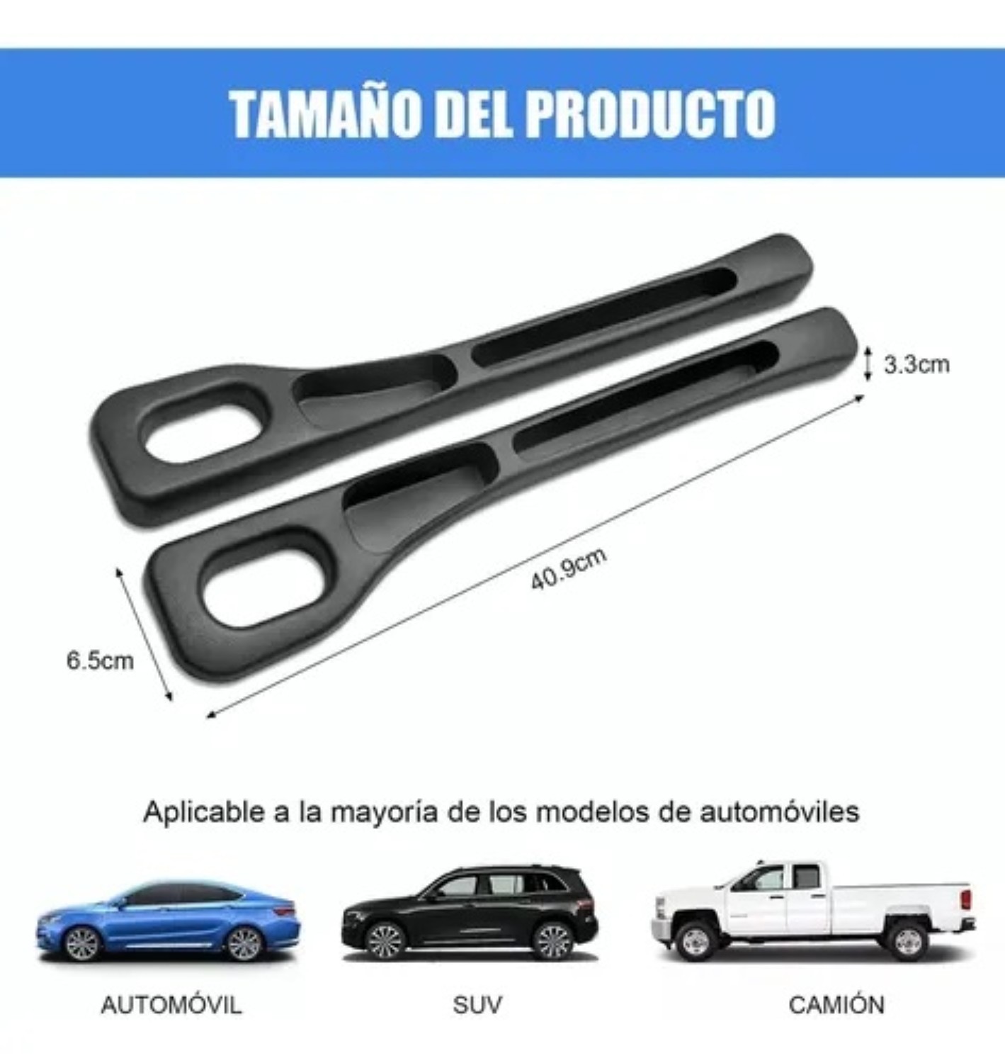 Organizador De Relleno Para Huecos De Asiento De Coche, 2pcs Negro image number null
