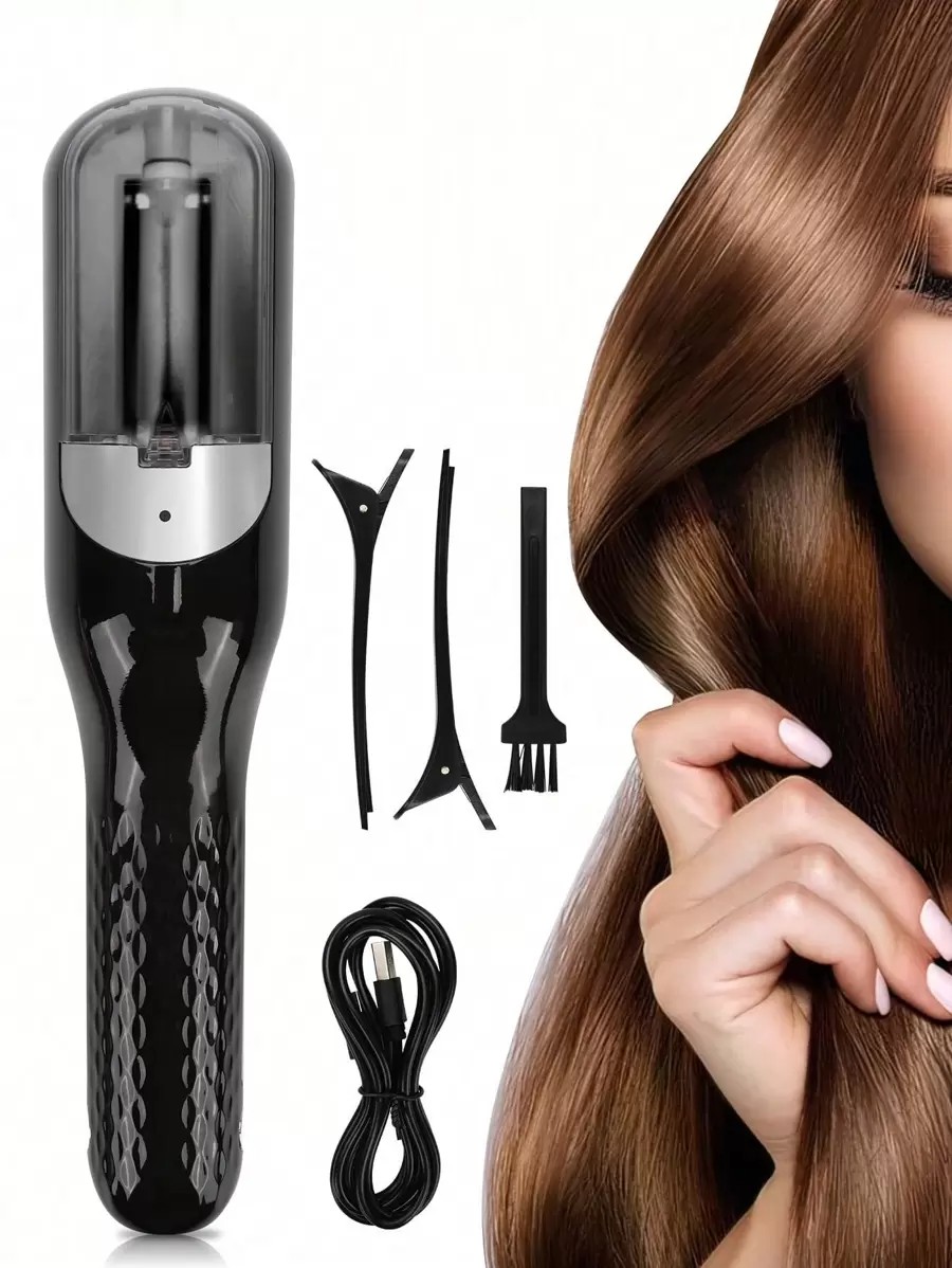 Maquina Recortadora de Puntas Abiertas Recargable, Removedor Autom&aacute;tico de Puntas Abiertas para Cabello image number null