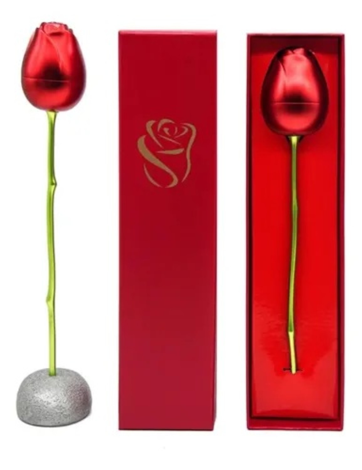Rosas Exquisita,regalos Para Mujeres,regalos De San Valent&iacute;n plata rojo image number null