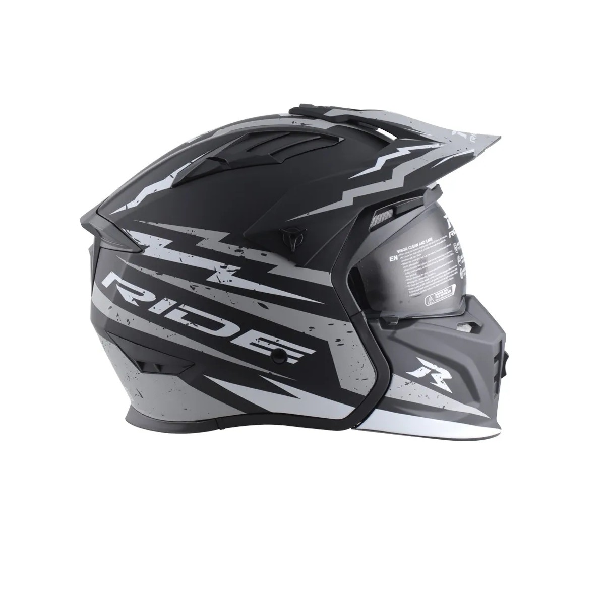 Casco Motociclista Modular Hybrid Hr Sigma Gris / Negro XL ENDY3 image number null