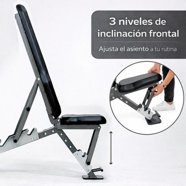 Banco Ejercicio Multiposiciones Profesional 500 Kg Gimnasio Centurfit image number null