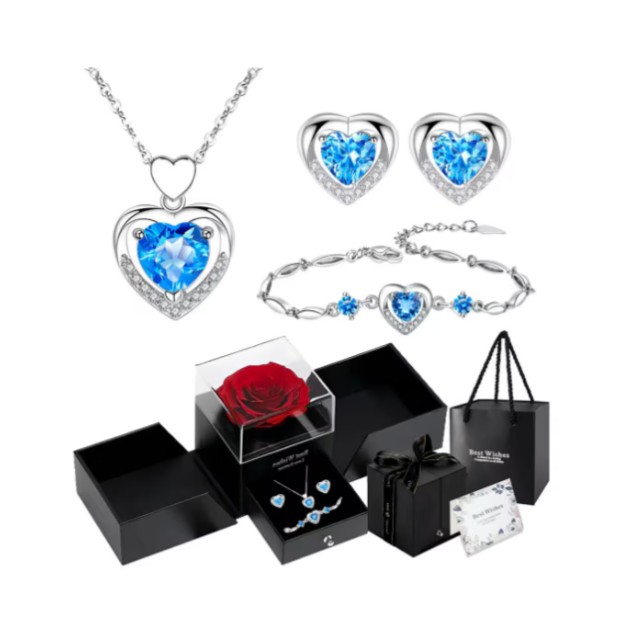 Juego De Dije Con Collar De Coraz&oacute;n image number null