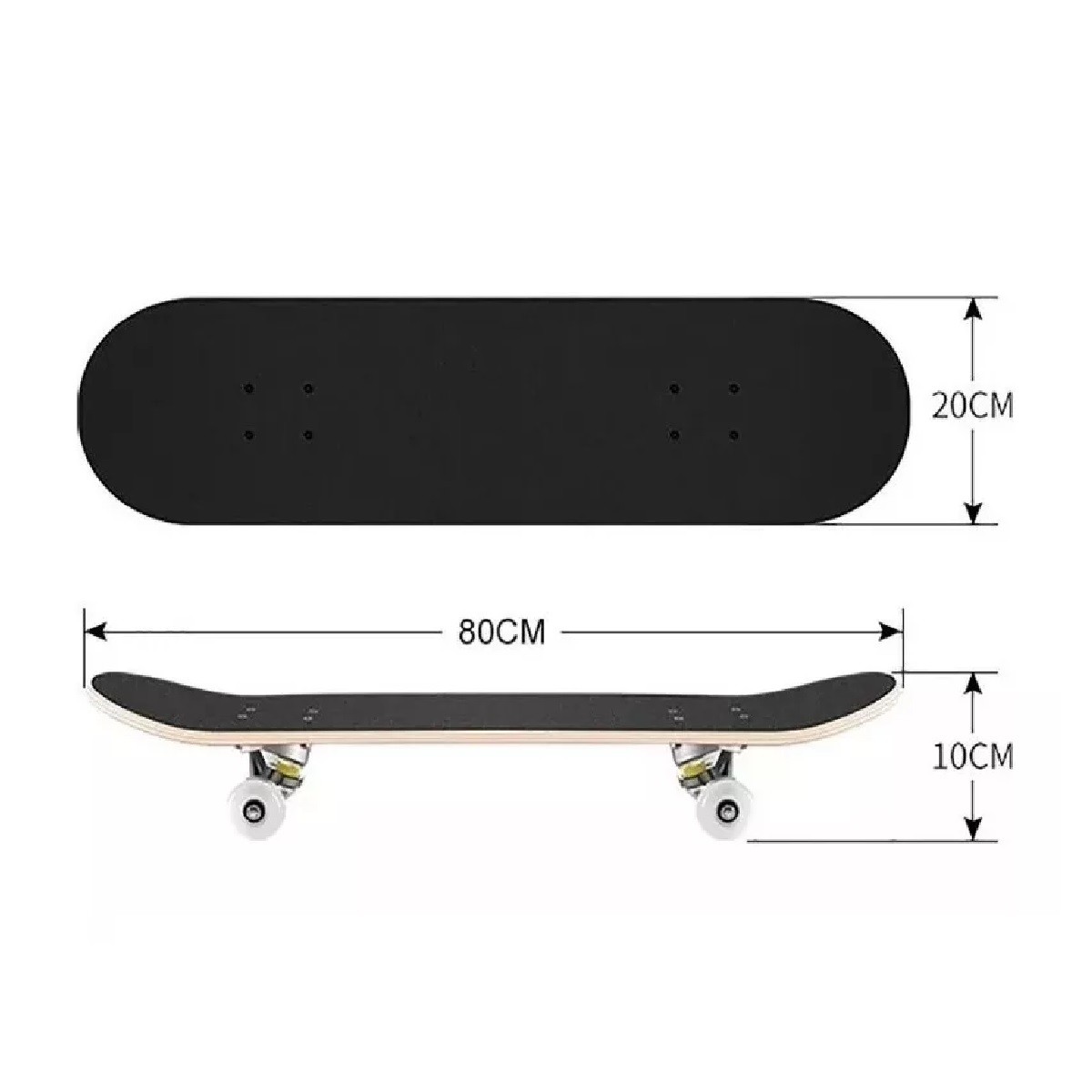 Patineta De 80*20 Cm Doble Balanc&iacute;n Tabla De Cuatro Ruedas Rojo. image number null