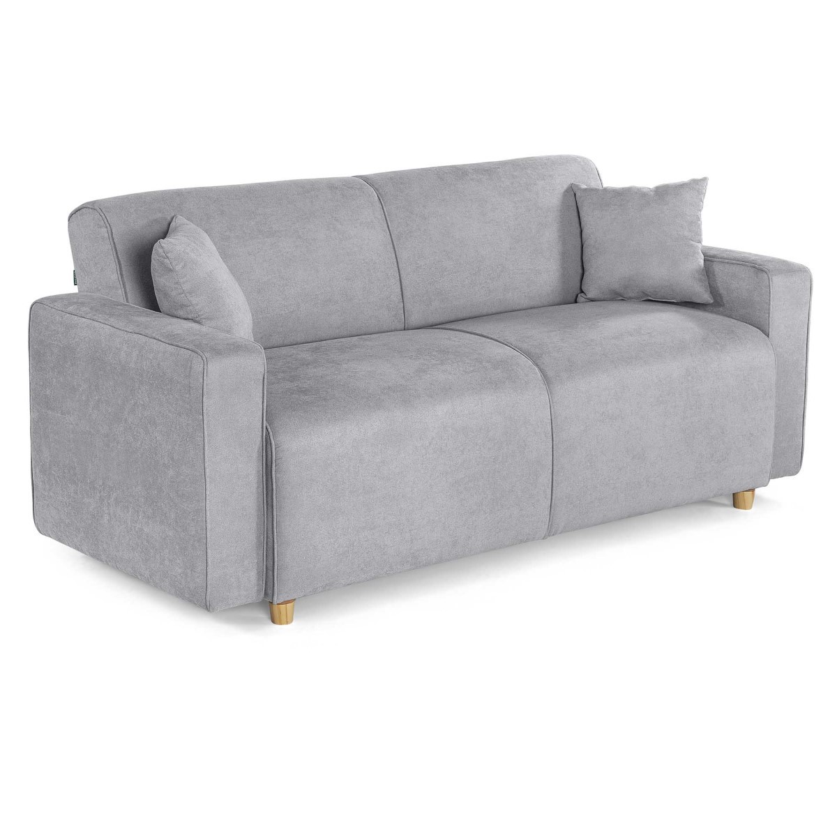 Sof&aacute; Cama Makora Azulik con Memory Foam, Color Grey Velvet, Respaldo Reclinable de 3 Posiciones image number null