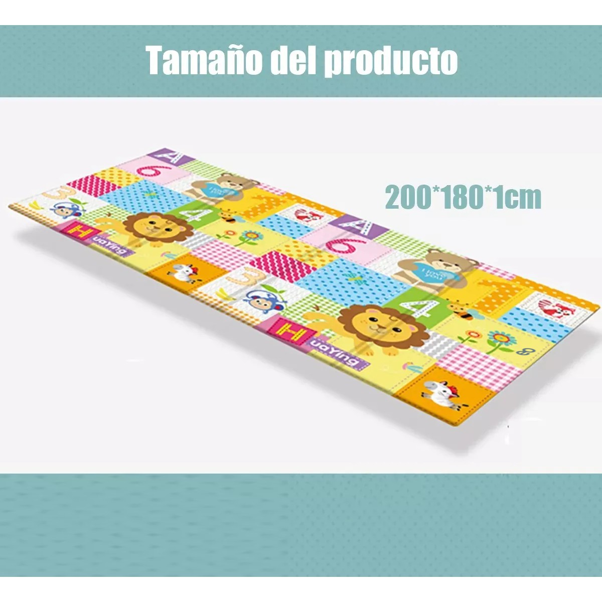 Tapete De Bebe Gateo Multiuso Juegos Seguridad 200x180cm image number null