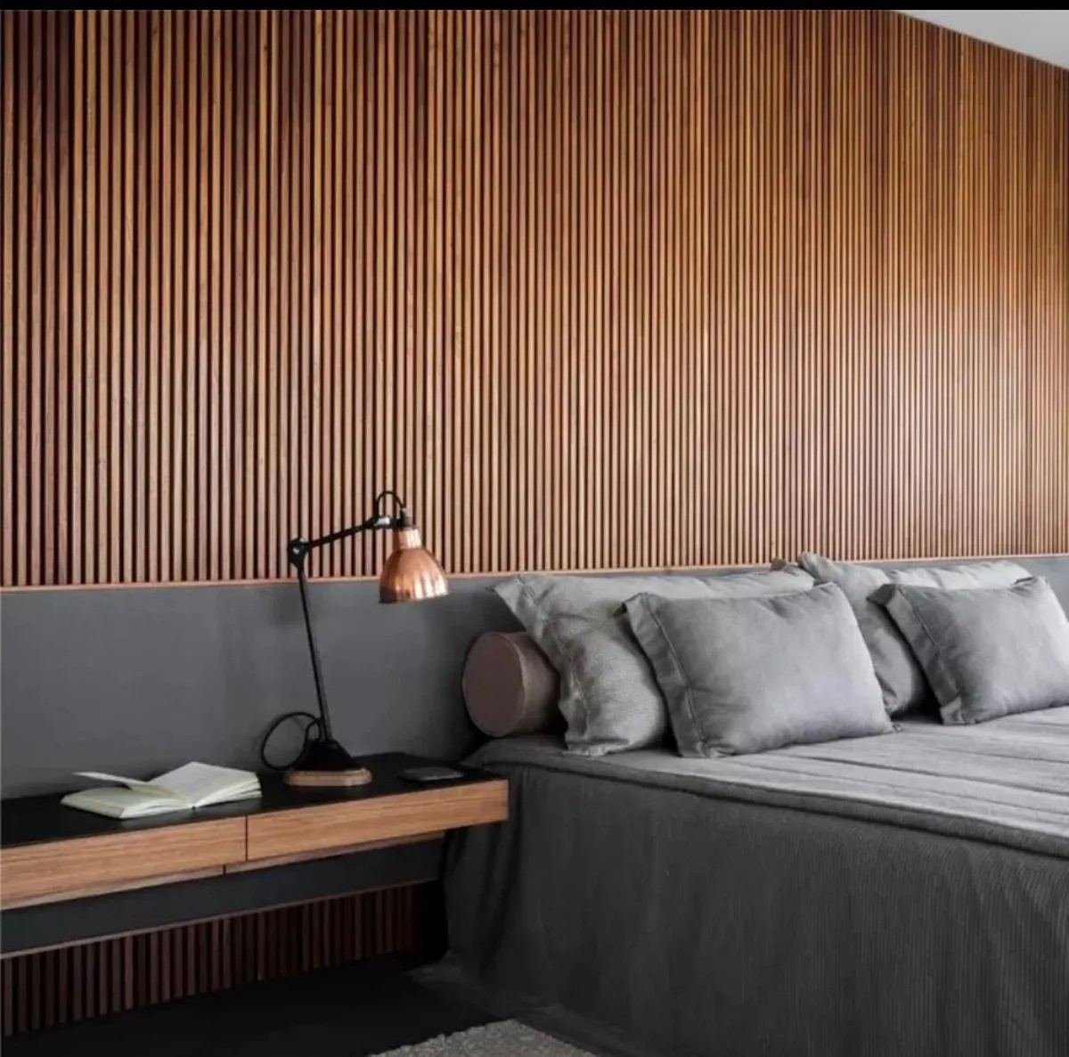 Lambrin Decorativo Wpc Panel 3d 12 Pzas 1mx16cm Color Madera image number null