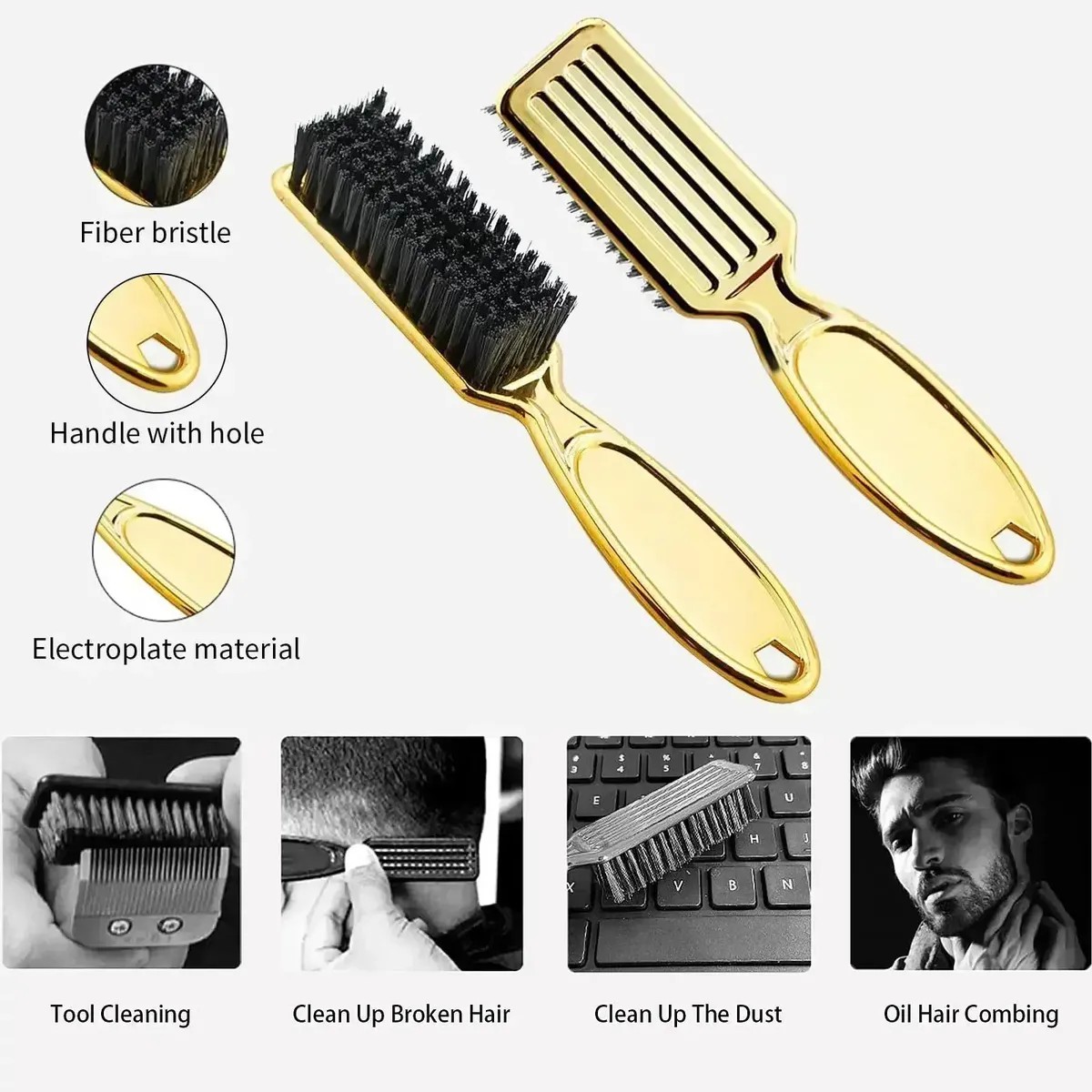 Juego De Herramientas De Peinado Para Corte De Pelo Dorado image number null