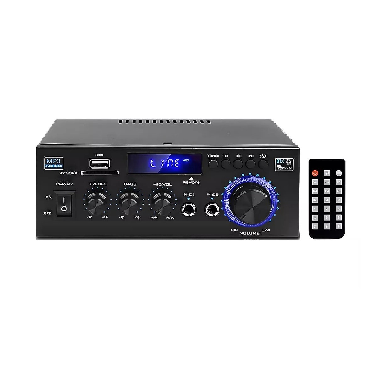 Amplificador De Audio 600w Con Bluetooth Para Auto. image number null
