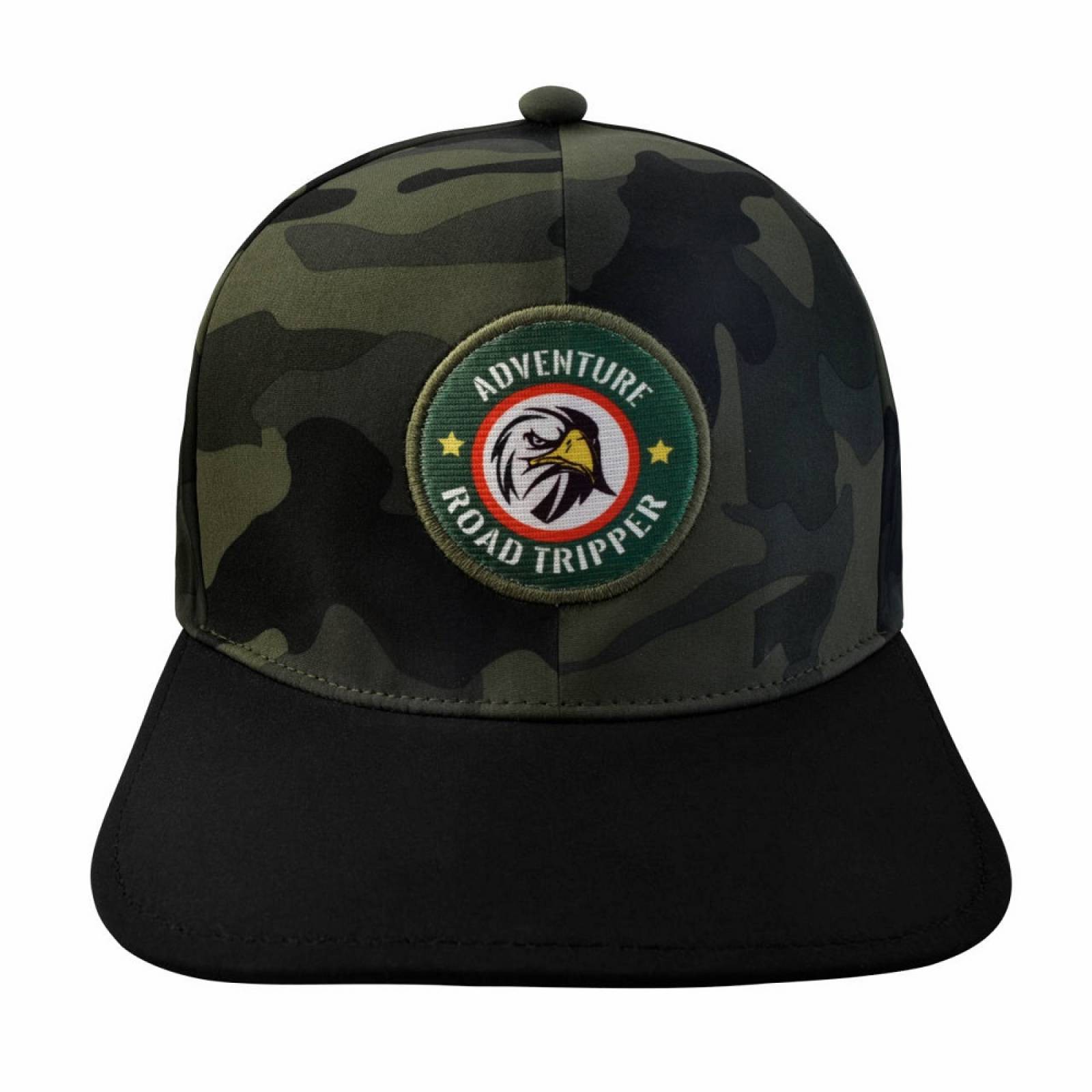 Gorra Adventure Road Tripper Expandex Negra/Camuflaje Wallis. image number null