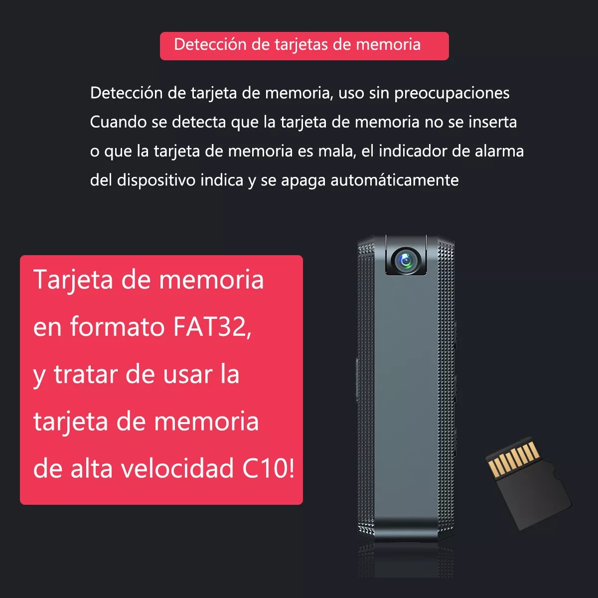 Camara Espia Mini-hdgrabador Grabaci&oacute;n De Sonido Video Pluma image number null
