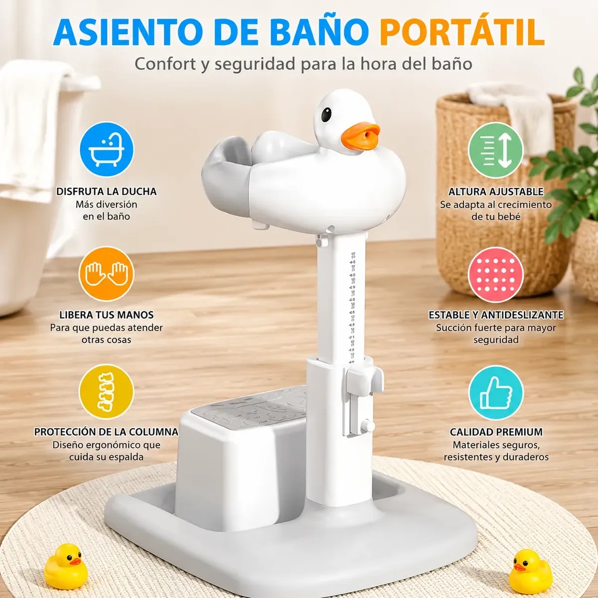 Soporte De Ba&ntilde;o Para Beb&eacute;, Soporte De Ducha Para Reci&eacute;n image number null
