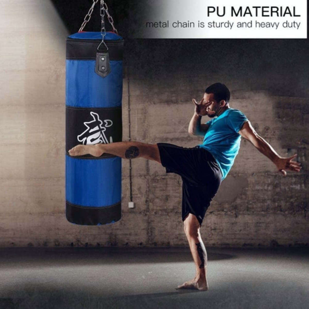 Saco De Boxeo Profesional De Gran Capacidad De 120 Cm, Azul image number null