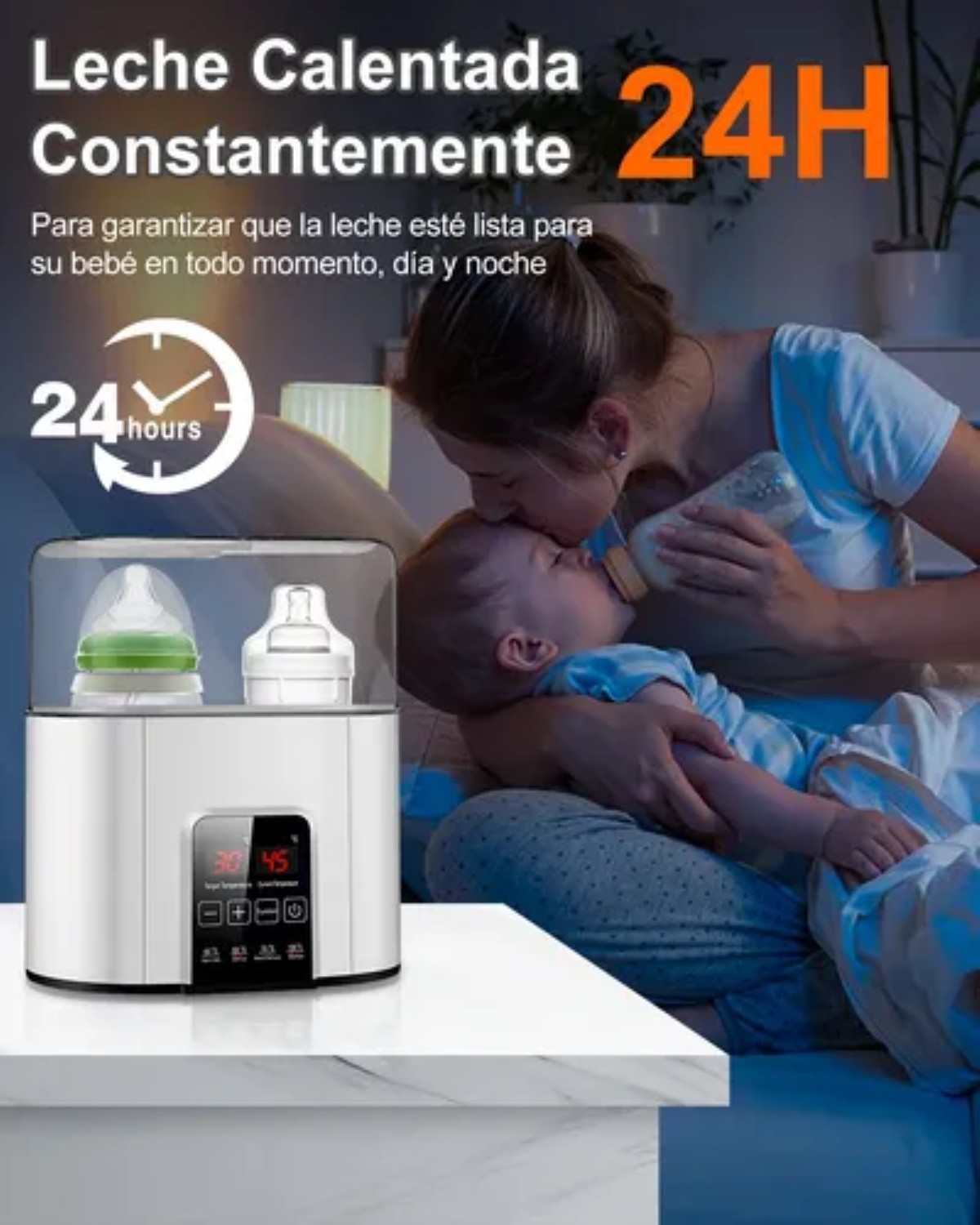 Calentador R&aacute;pido De Biberones Para Leche Materna Y F&oacute;rmula Blanco image number null