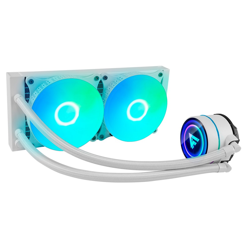 Vorago Game Factor LQG601-WH Enfriamiento L&iacute;quido 240mm RGB TDP 250W Blanco image number null