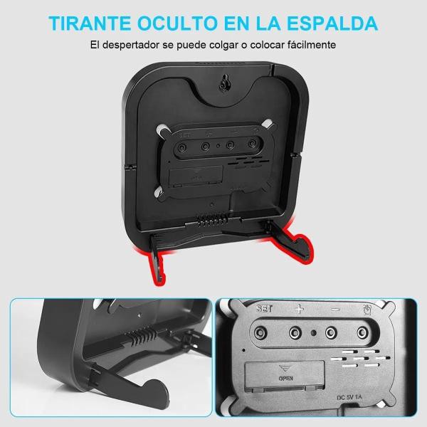 Reloj De Pared Digital Visualizaci&oacute;n Grande Con Control Remoto image number null
