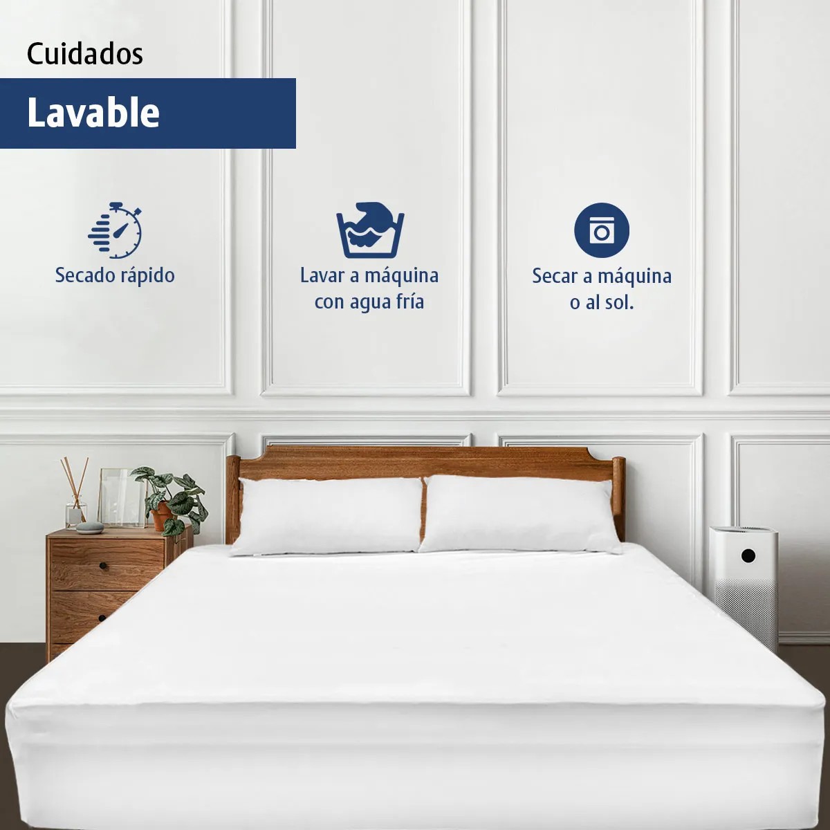 Protector Cubre Colch&oacute;n Impermeable Individual Memory Dream image number null
