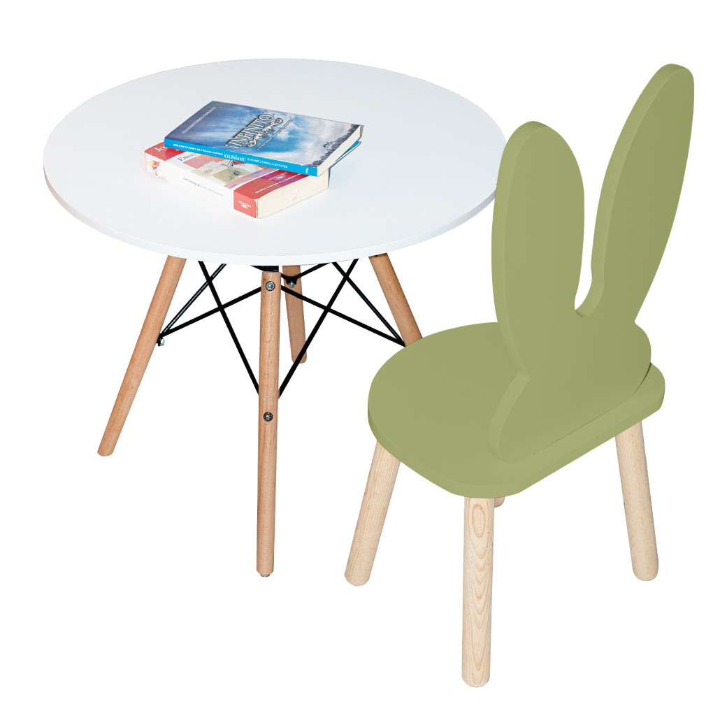 Silla de conejo con mesa eames &ndash; dise&ntilde;o infantil image number null
