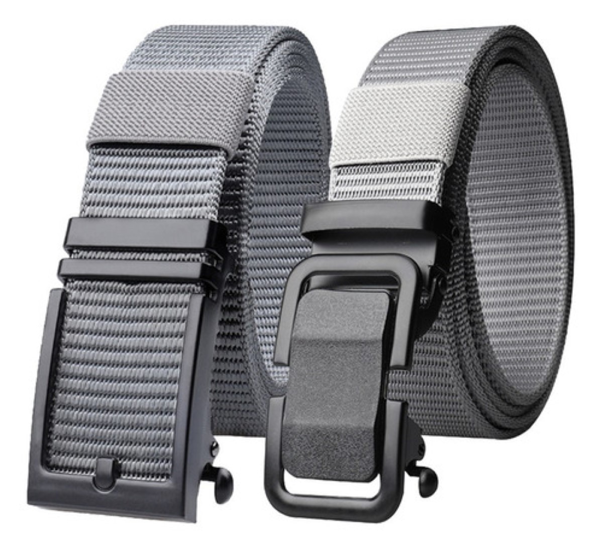 2pzs Cinturones T&aacute;ctico Ajustable Moda Calidad Militar 125cm Gris image number null